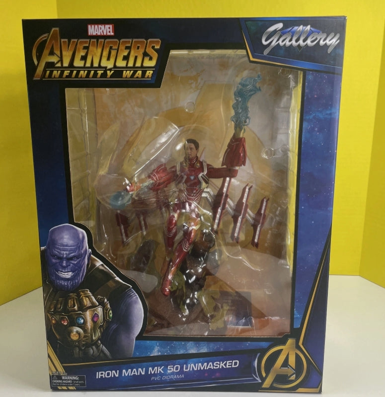 Diamond Select Toys Marvel Iron Man MK50 Unmasked Avengers 3 Gallery Deluxe PVC Figure