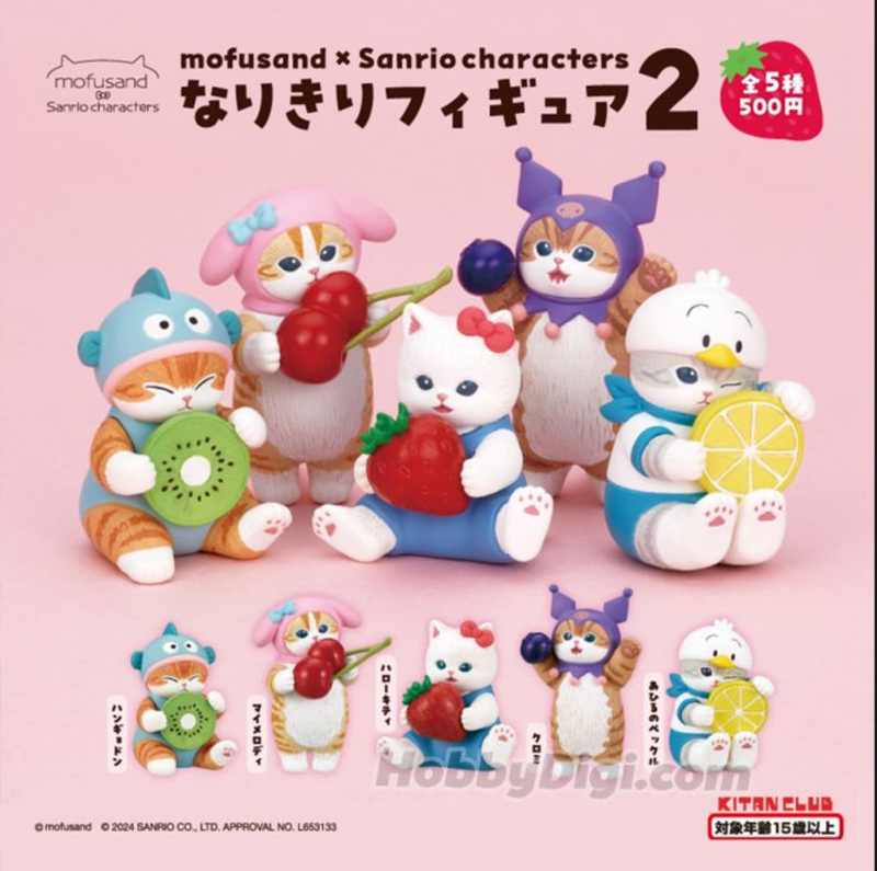 Kitan Club Mofusand × Sanrio Characters Cat Series 2 Capsule Toy
