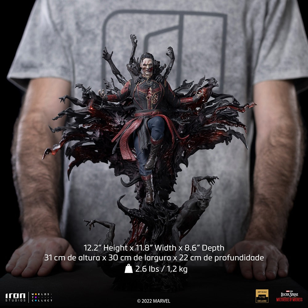 Iron Studios Marvel Doctor Strange in the Multiverse of Madness Dead Defender Strange Deluxe Art Scale 1/10 Statue