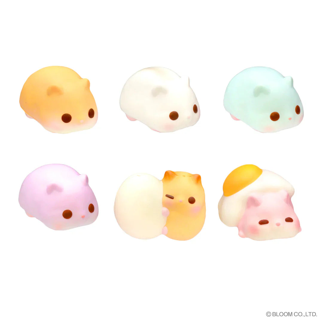 iBloom Squishy HAMUTAMA Baby Hamster Surprise Egg Blind Box Kawaii Soft Scented Slow Rising Stress Relief