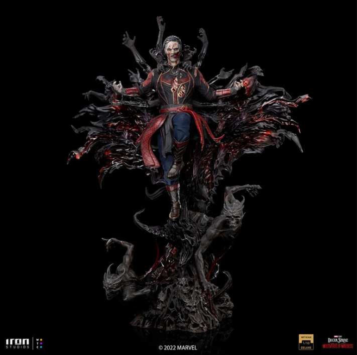 Iron Studios Marvel Doctor Strange in the Multiverse of Madness Dead Defender Strange Deluxe Art Scale 1/10 Statue