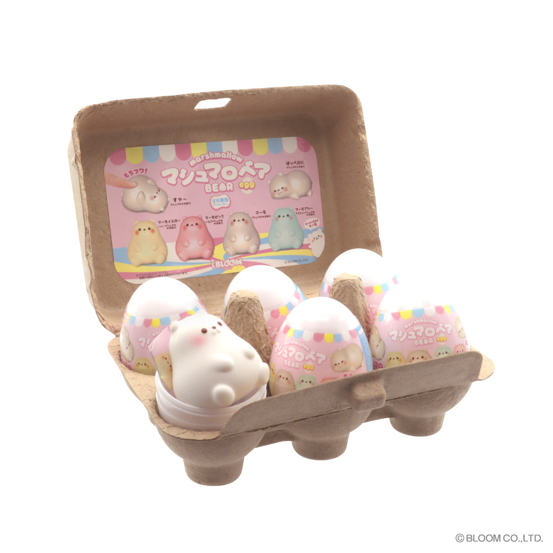 iBloom Squishy Marshmallow Bear Egg Blind Box Kawaii Soft Scented Slow Rising Stress Relief