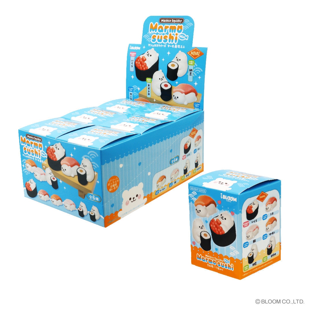 iBloom Squishy Marmo Sushi Mini Blind Box Kawaii Soft Scented Slow Rising Stress Relief
