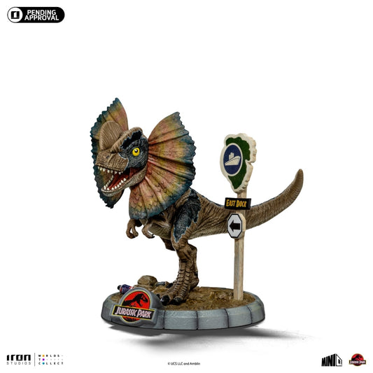 Iron Studios Jurassic Park Dilophosaurus Minico Statue