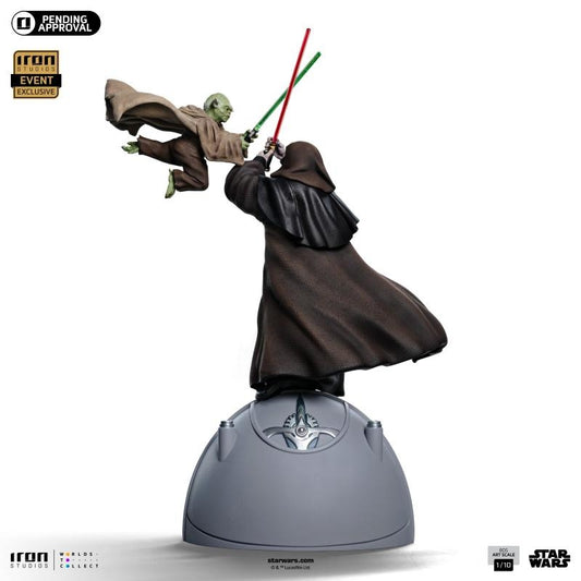 Iron Studios Star Wars Emperor Palpatine vs Yoda (2024 Event Exclusive) Art Scale 1/10 Statue