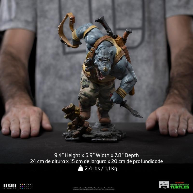 Iron Studios Teenage Mutant Ninja Turtles Rocksteady BDS Art Scale 1/10 Statue