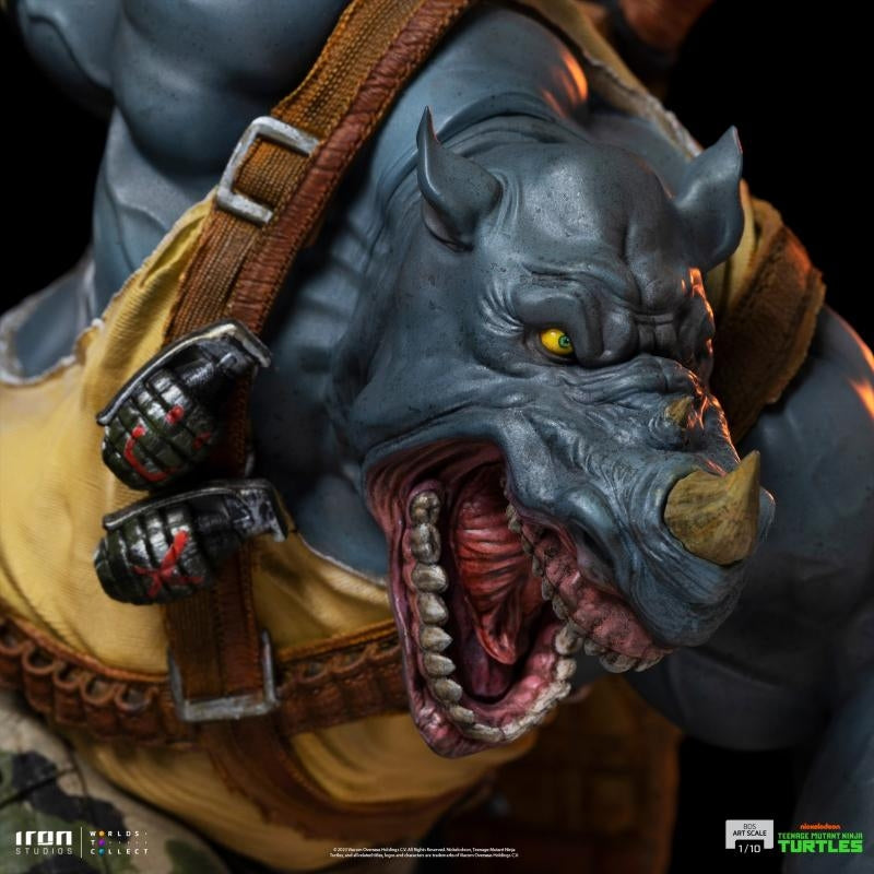 Iron Studios Teenage Mutant Ninja Turtles Rocksteady BDS Art Scale 1/10 Statue