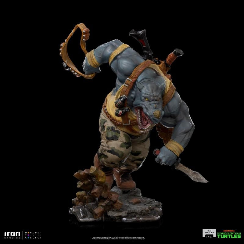Iron Studios Teenage Mutant Ninja Turtles Rocksteady BDS Art Scale 1/10 Statue