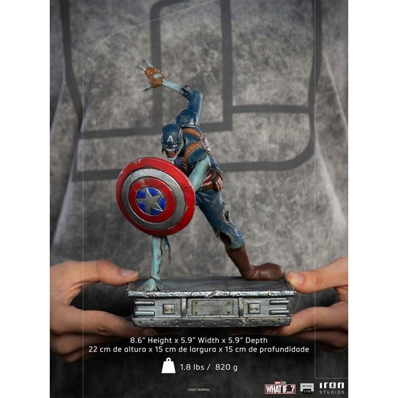 Iron Studios Marvel What If…? Captain America Zombie Art Scale 1/10 Statue