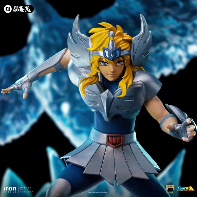 Iron Studios Saint Seiya Cygnus Hyoga Deluxe Art Scale 1/10 Statue