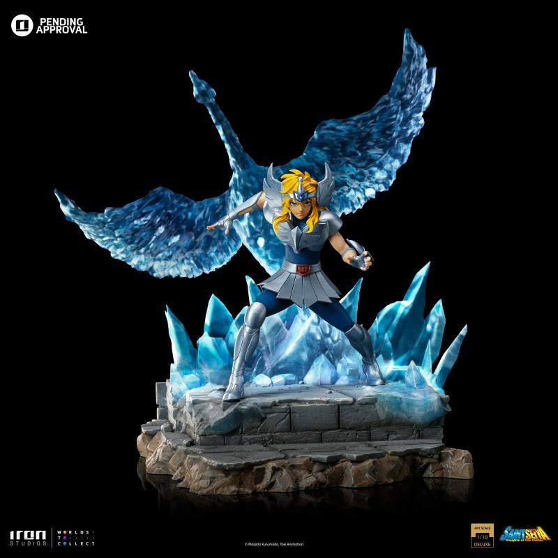 Iron Studios Saint Seiya Cygnus Hyoga Deluxe Art Scale 1/10 Statue