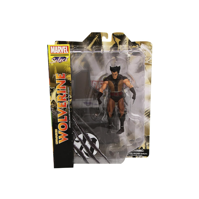 Diamond Select Toys Marvel Wolverine Brown Costume Unmasked Action Figure