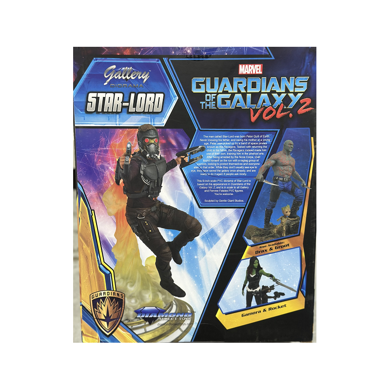 Diamond Select Toys Marvel Star-Lord Guardians of the Galaxy 2 Gallery PVC Figure