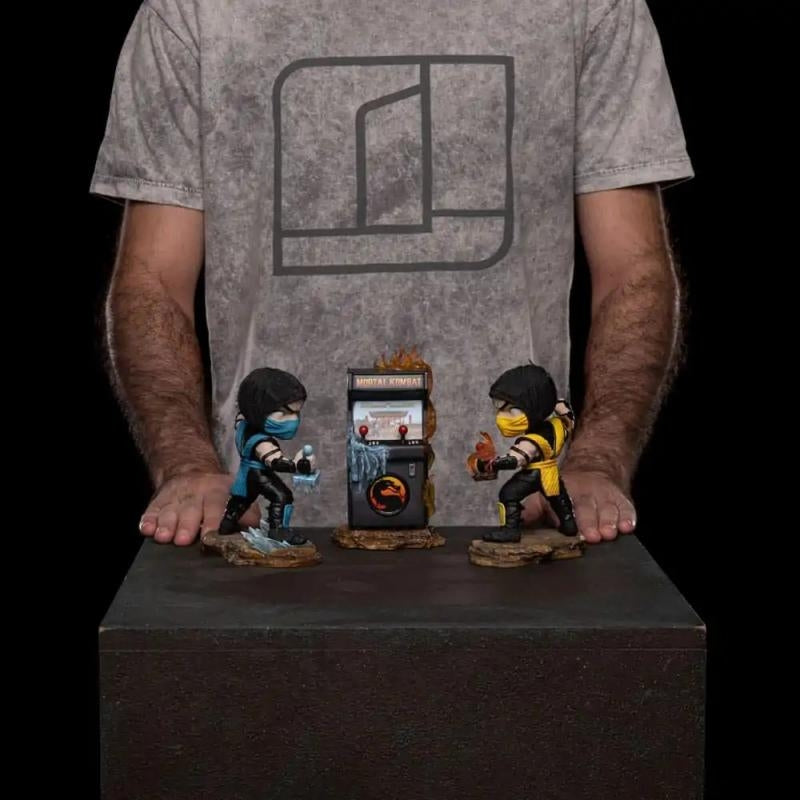 Iron Studios Mortal Kombat Scorpion vs Sub-Zero (Arcade Set 2024 Event Exclusive) MiniCo Statue