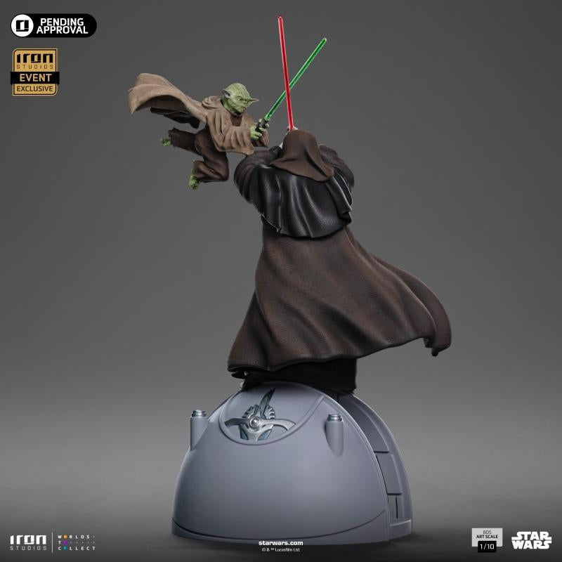 Iron Studios Star Wars Emperor Palpatine vs Yoda (2024 Event Exclusive) Art Scale 1/10 Statue
