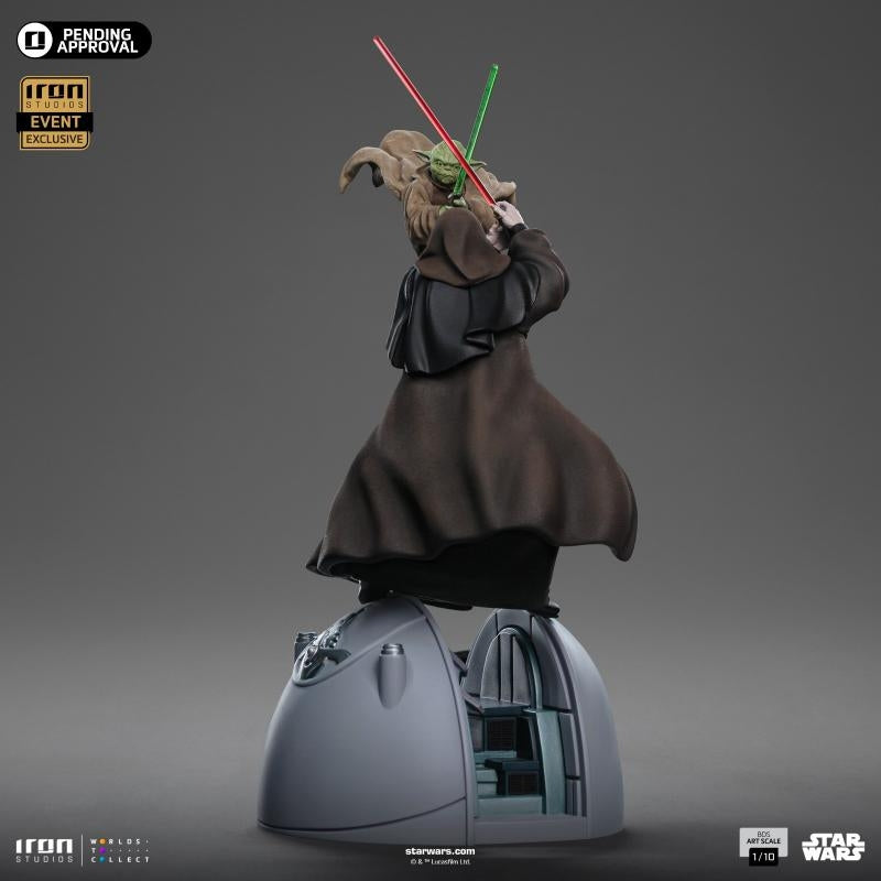 Iron Studios Star Wars Emperor Palpatine vs Yoda (2024 Event Exclusive) Art Scale 1/10 Statue