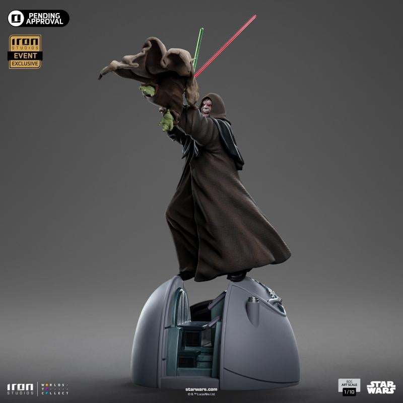Iron Studios Star Wars Emperor Palpatine vs Yoda (2024 Event Exclusive) Art Scale 1/10 Statue