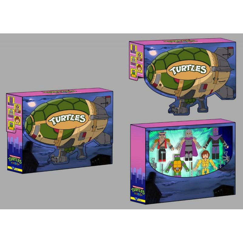 Diamond Select Toys Teenage Mutant Ninja Turtles Turtle Blimp Minimates Deluxe Box Set Action Figures