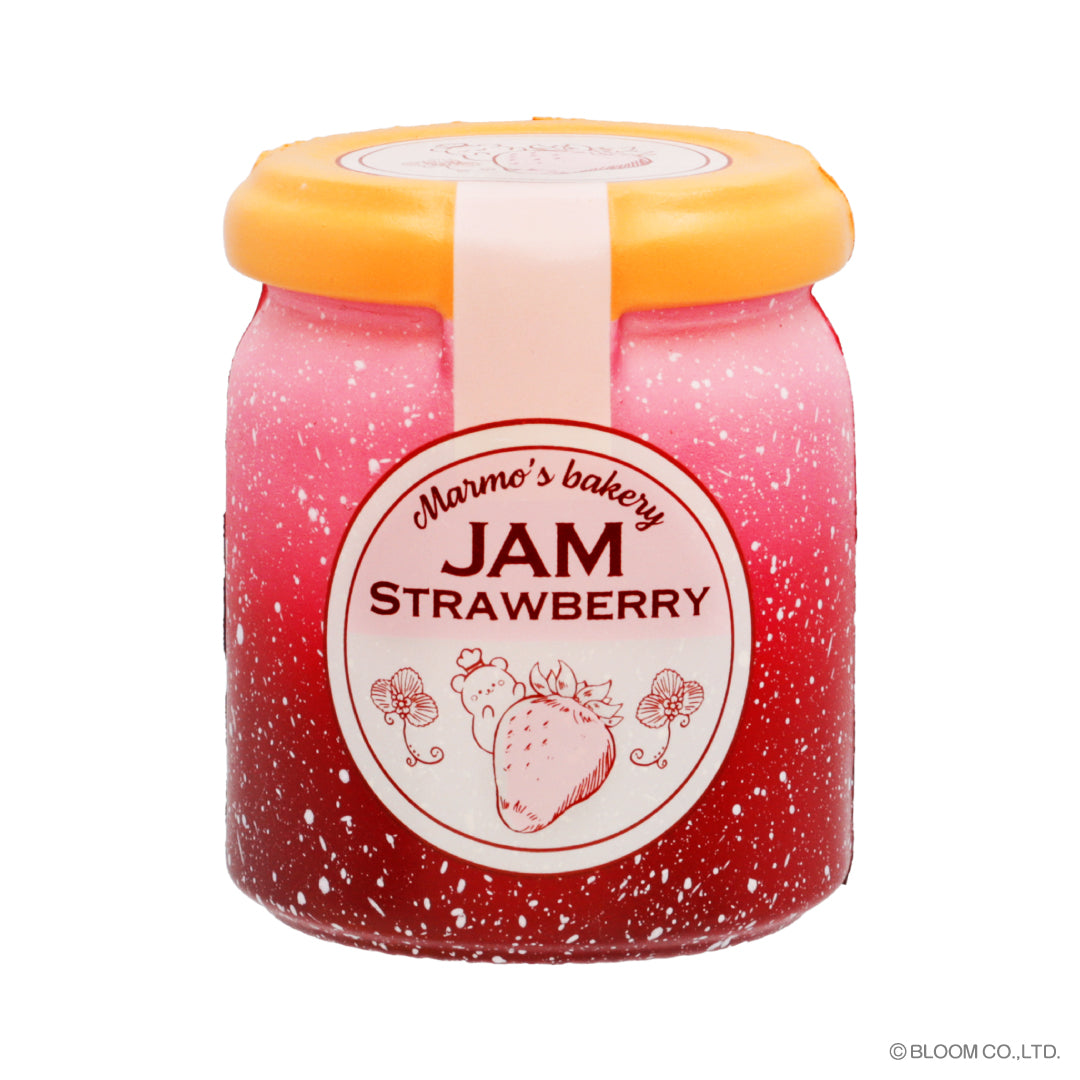 iBloom Squishies Fluffy Bottle Collection Strawberry Jam Red Kawaii Soft Scented Slow Rising Stress Relief