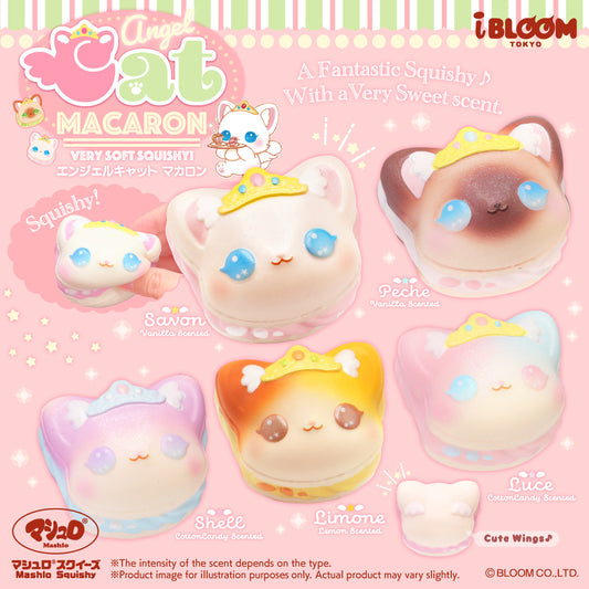 iBloom Squishy Angel Cat Macaron Kawaii Soft Scented Slow Rising Stress Relief