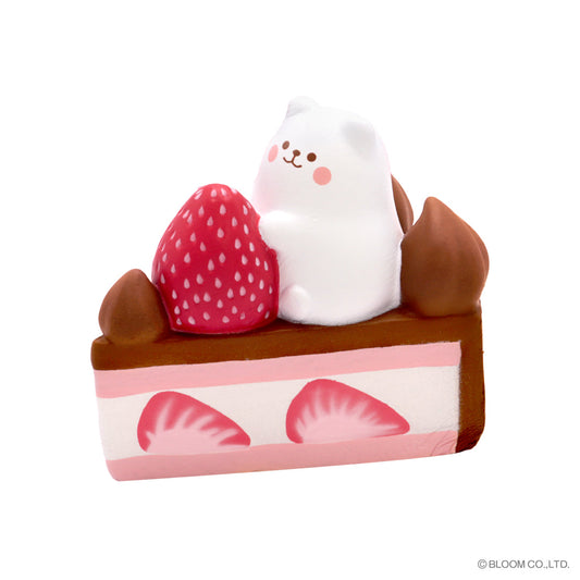 iBloom Squishy Big Strawberry Shortcake Strawberry chocolate cake Kawaii Soft Scented Slow Rising Stress Relief