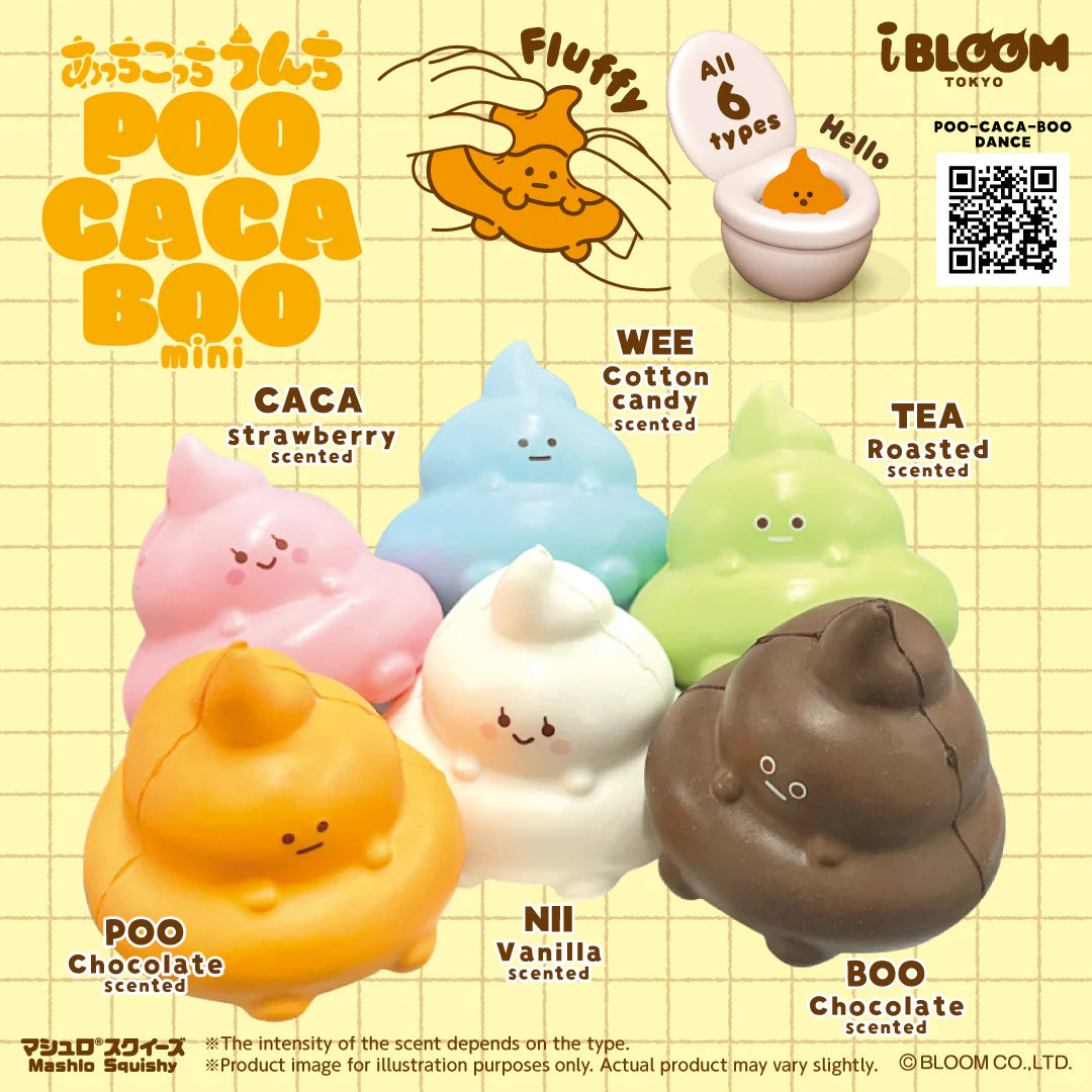 iBloom Squishy ★Capsule Toys★ POO CACA BOO Mini Kawaii Soft Scented Slow Rising Stress Relief