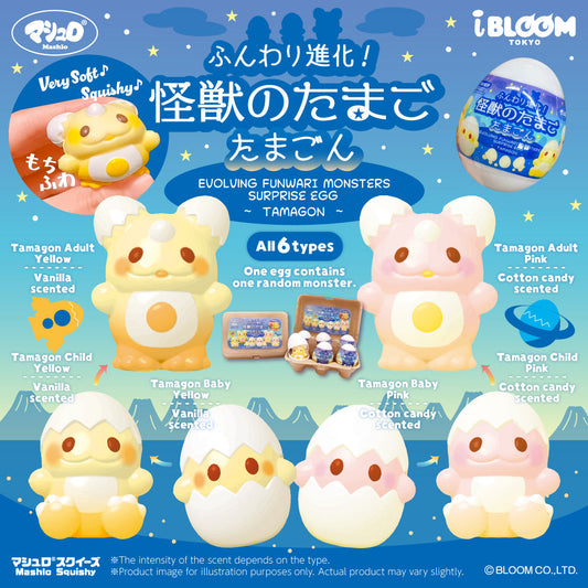 iBloom Squishy Evolving Funwari Monsters Surprise Egg Blind Box Kawaii Soft Scented Slow Rising Stress Relief