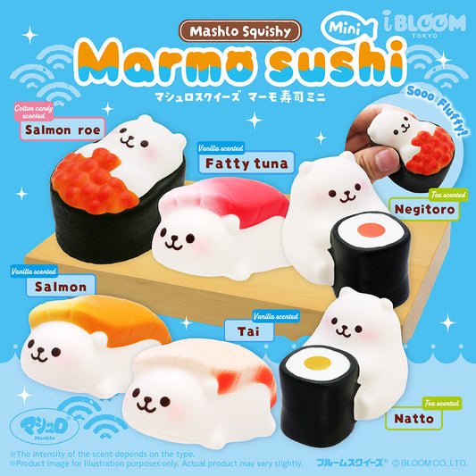 iBloom Squishy Marmo Sushi Mini Blind Box Kawaii Soft Scented Slow Rising Stress Relief