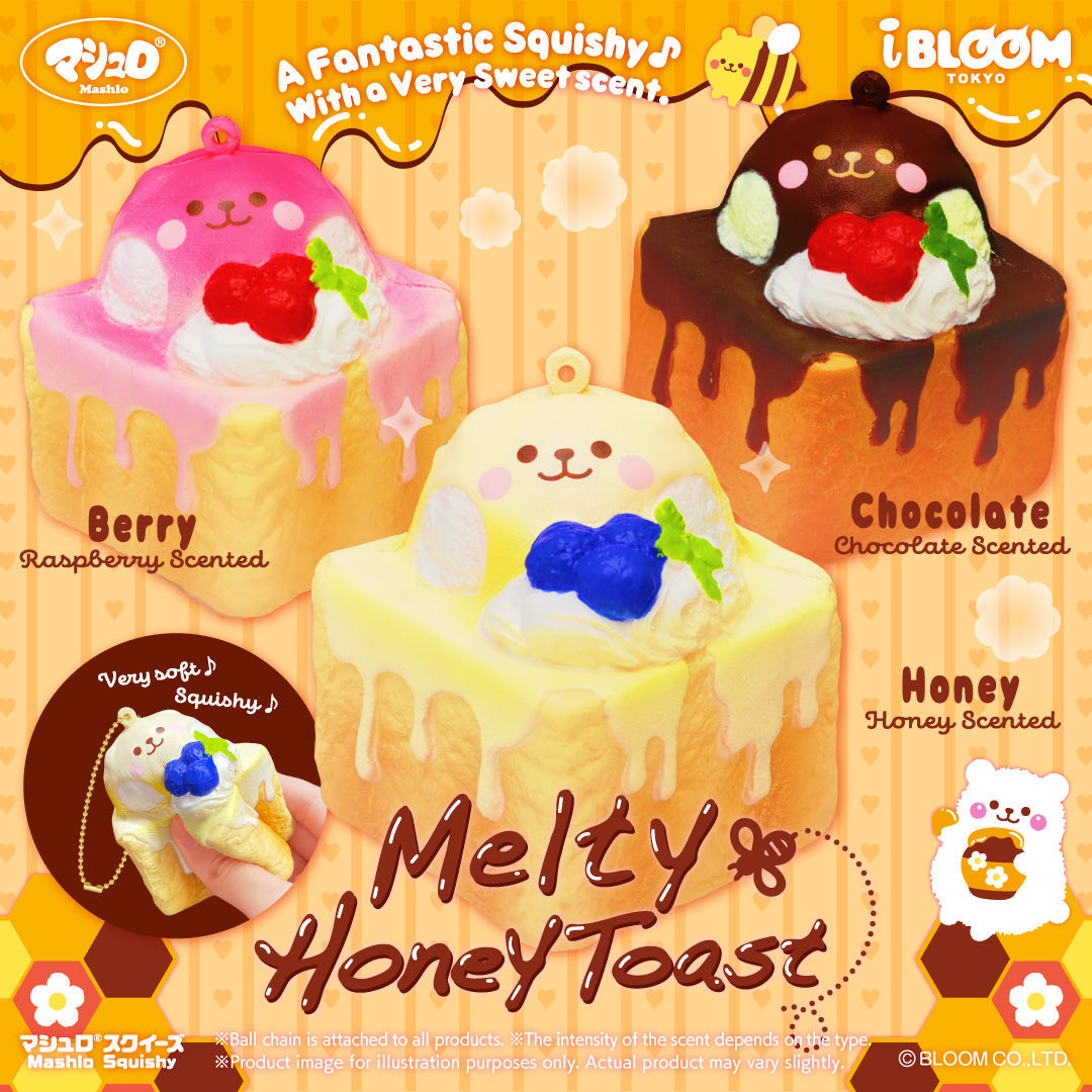 iBloom Squishy Melty Honey Toast Kawaii Soft Scented Slow Rising Stress Relief