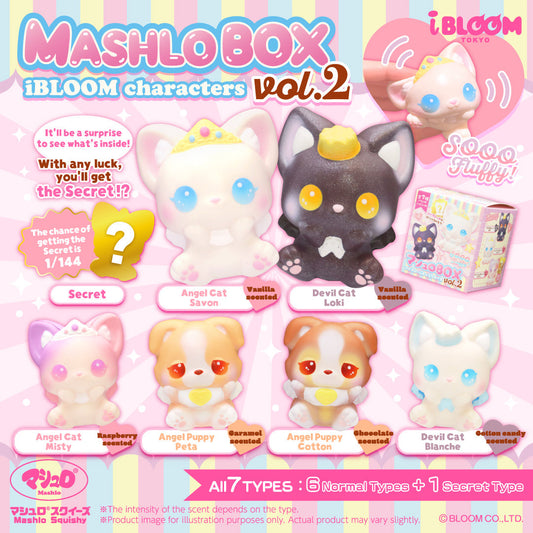 iBloom Squishy Mashlo Box iBLOOM Characters Vol.2 Blind Box Kawaii Soft Scented Slow Rising Stress Relief
