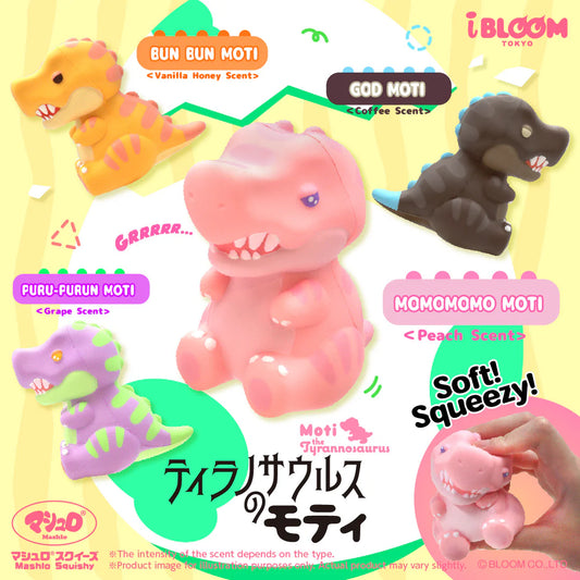 iBloom Squishy Moti the Tyrannosaurus Kawaii Soft Scented Slow Rising Stress Relief