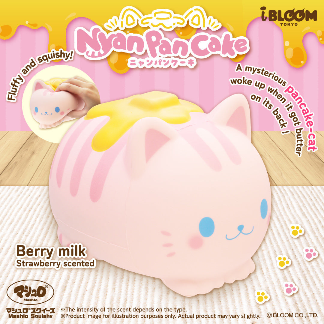 iBloom Squishy Nyan Pancake Berry Milk Kawaii Soft Scented Slow Rising Stress Relief