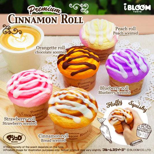 iBloom Squishy Premium Cinnamon Roll Kawaii Soft Scented Slow Rising Stress Relief