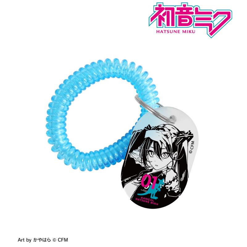 Hatsune Miku x Kangol Collab Art by Kayahara New Illustration Vol.1 Locker Key Style Acrylic Keychain Anime Merch