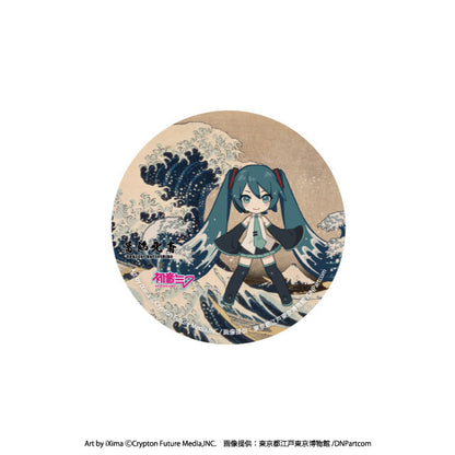 Piapro Characters Hatsune Miku x Katsushika Hokusai Collaboration Can Badge  Anime Merch