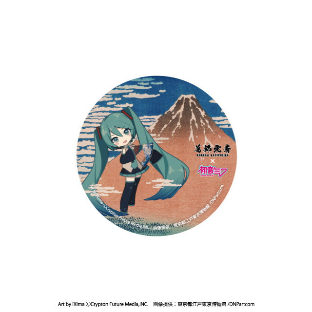 Piapro Characters Hatsune Miku x Katsushika Hokusai Collaboration Can Badge  Anime Merch