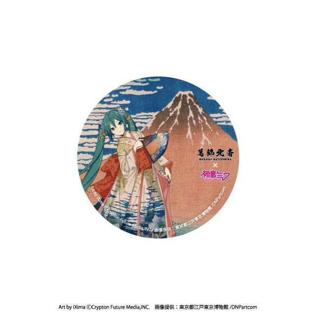 Piapro Characters Hatsune Miku x Katsushika Hokusai Collaboration Can Badge  Anime Merch