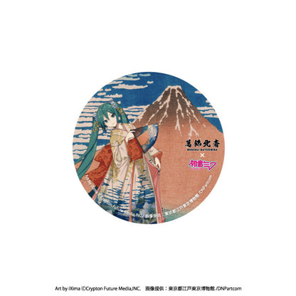 Piapro Characters Hatsune Miku x Katsushika Hokusai Collaboration Can Badge  Anime Merch