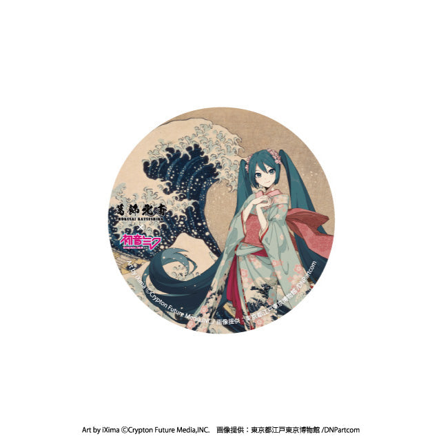 Piapro Characters Hatsune Miku x Katsushika Hokusai Collaboration Can Badge  Anime Merch