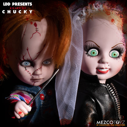 Living Dead Dolls Chucky and Tiffany Bride of Chucky LDD Figure Set