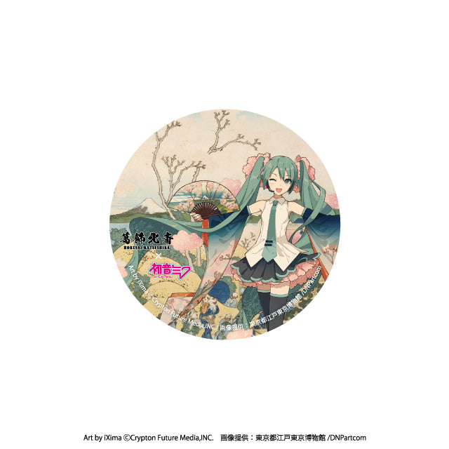 Piapro Characters Hatsune Miku x Katsushika Hokusai Collaboration Can Badge  Anime Merch