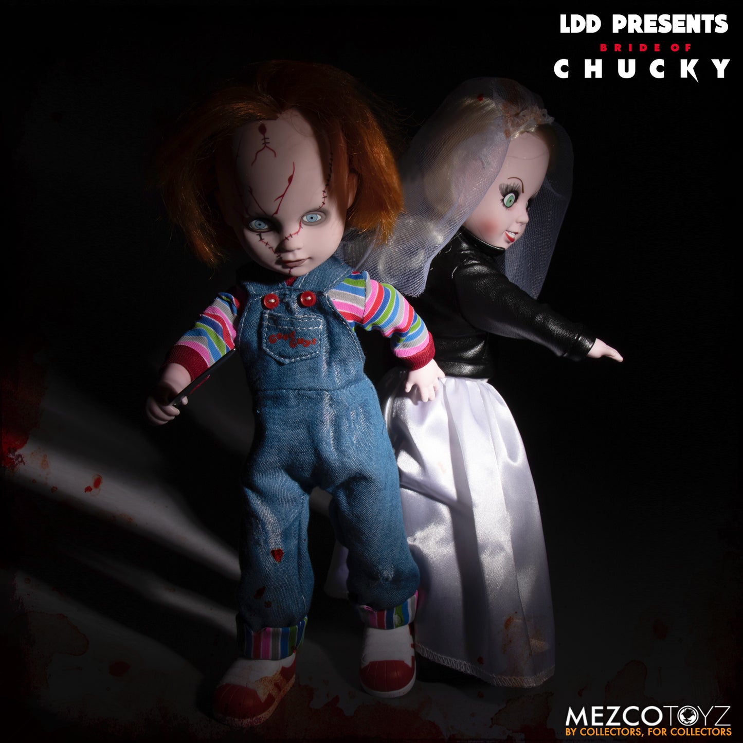 Living Dead Dolls Chucky and Tiffany Bride of Chucky LDD Figure Set