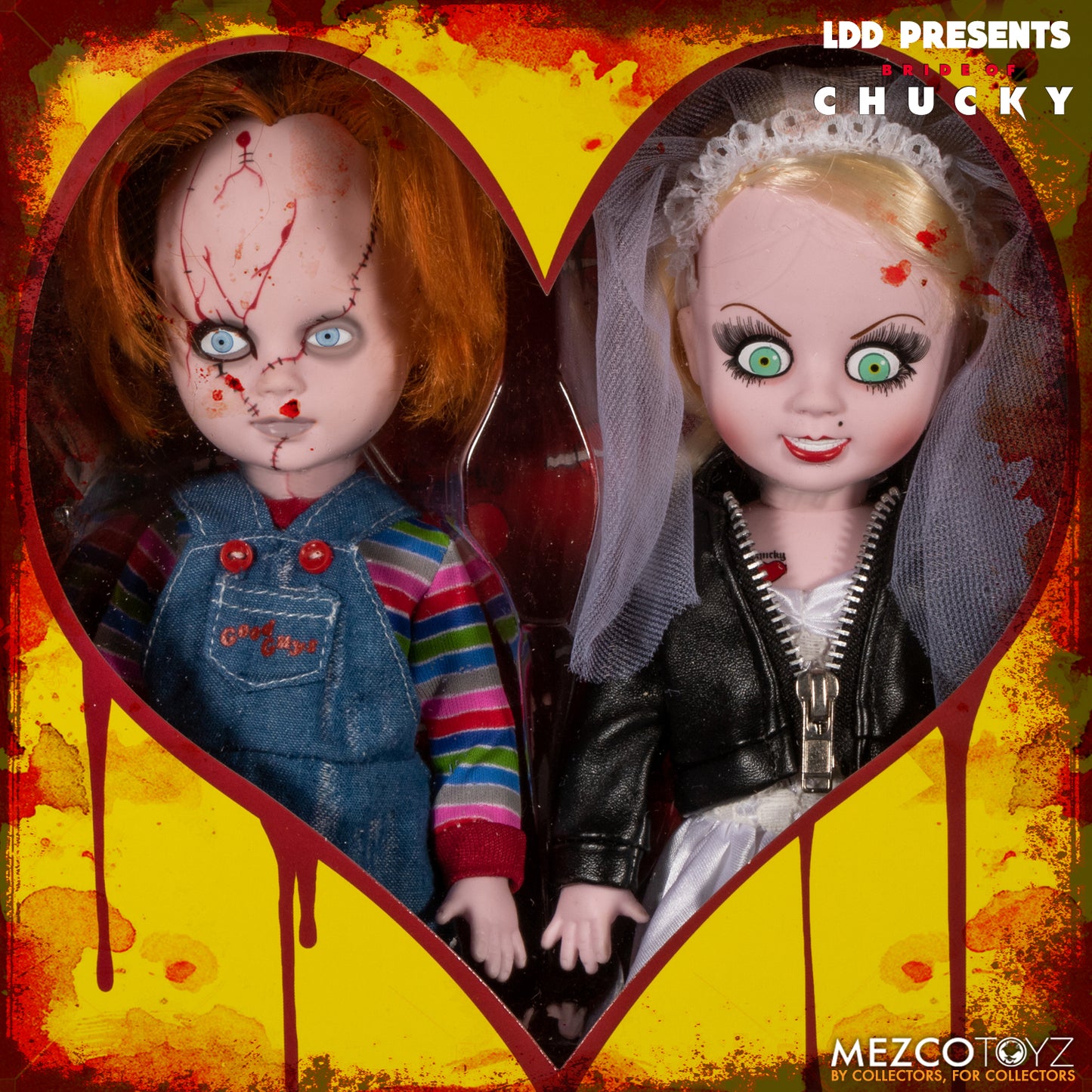 Living Dead Dolls Chucky and Tiffany Bride of Chucky LDD Figure Set