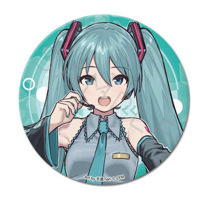 Hatsune Miku & Piapro Characters 76mm Round Shape Can Badge Vocaloid Anime Merch