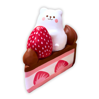 iBloom Squishy Big Strawberry Shortcake Strawberry chocolate cake Kawaii Soft Scented Slow Rising Stress Relief