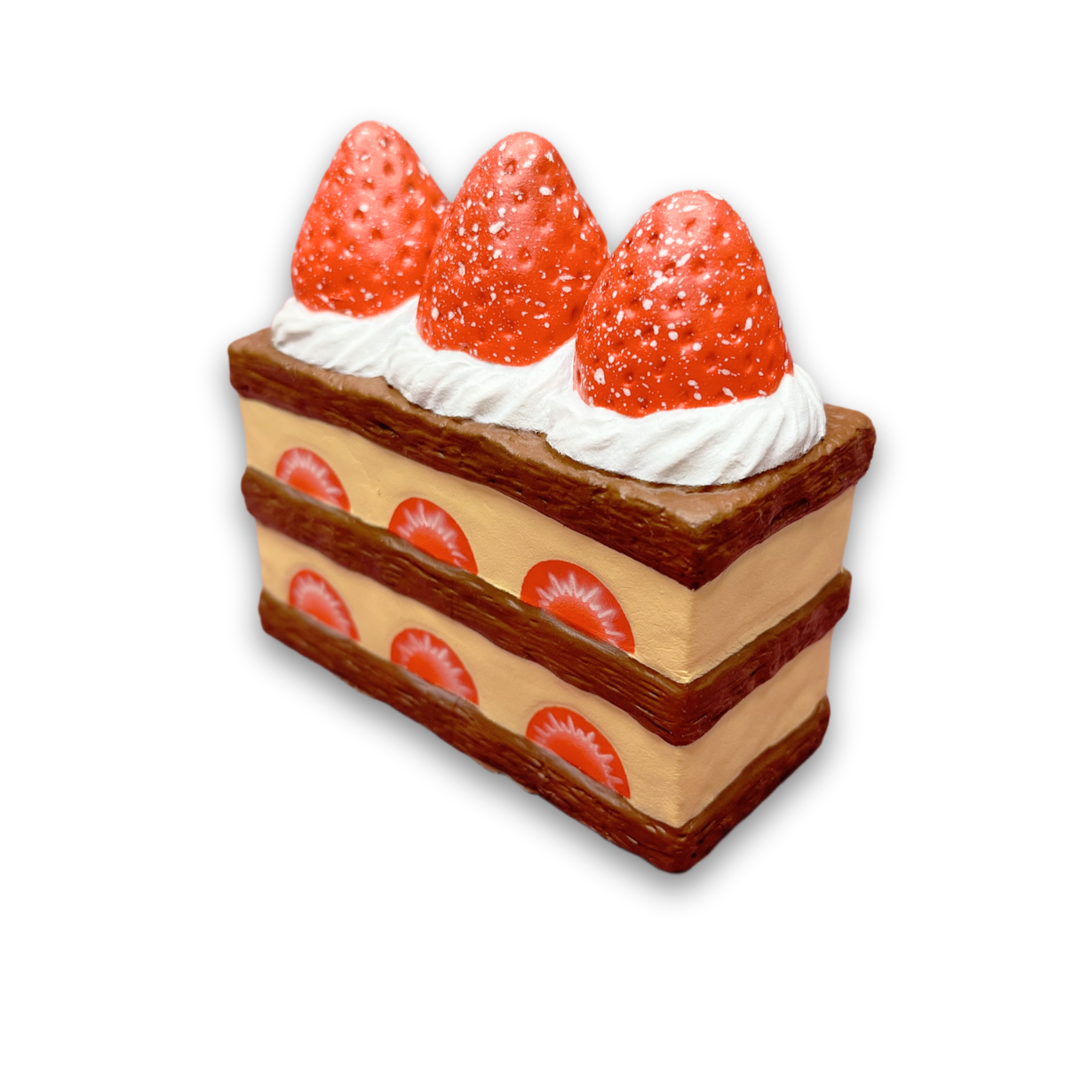 iBloom Squishy Mille-feuille aux fraises Coffee Kawaii Soft Scented Slow Rising Stress Relief