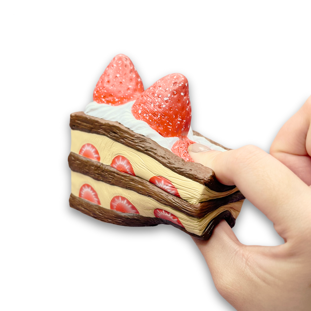 iBloom Squishy Mille-feuille aux fraises Coffee Kawaii Soft Scented Slow Rising Stress Relief