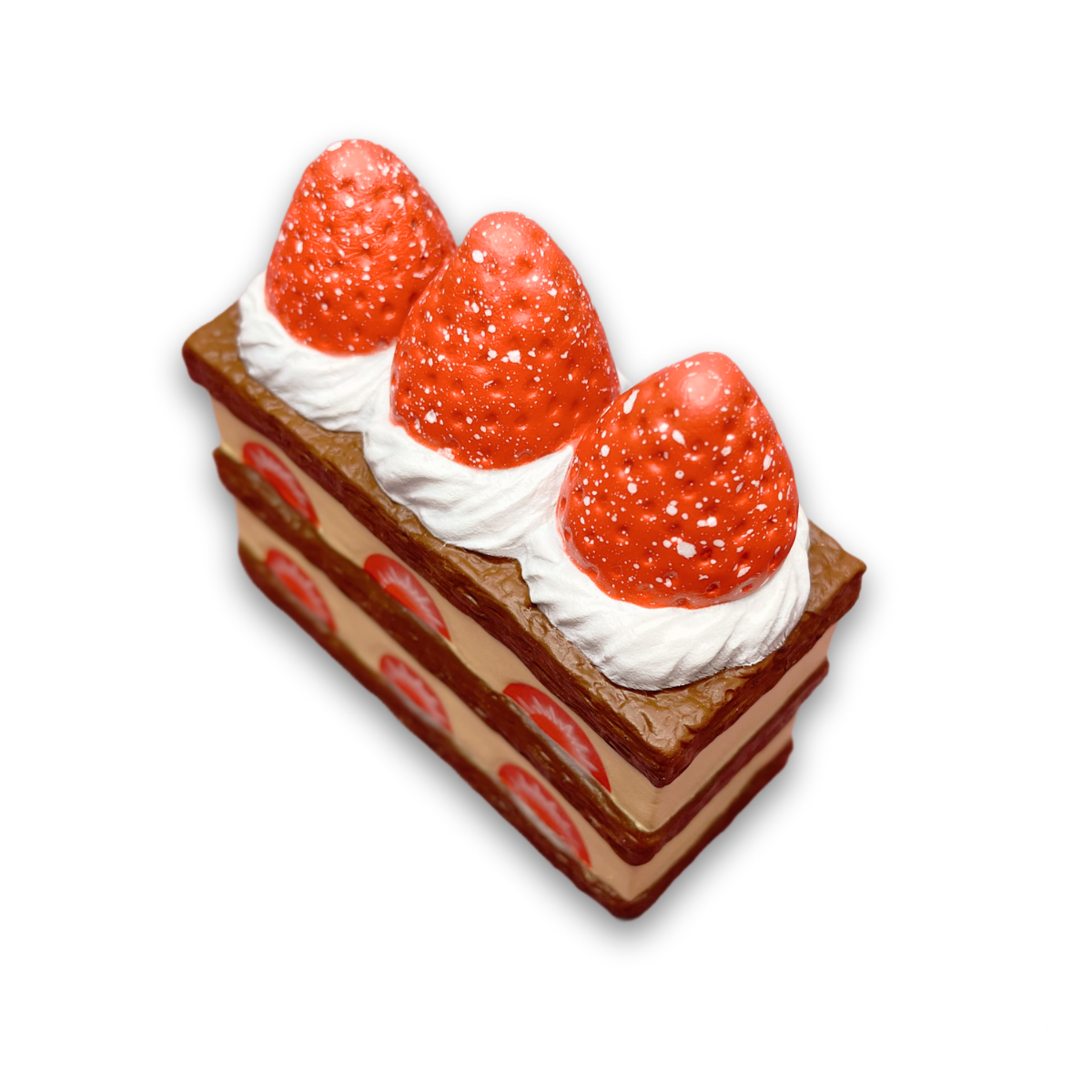 iBloom Squishy Mille-feuille aux fraises Coffee Kawaii Soft Scented Slow Rising Stress Relief