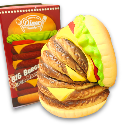 iBloom Squishy Big Burger Tower Kawaii Soft Scented Slow Rising Stress Relief