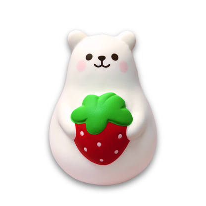 iBloom Squishy Marshmallow Bear Red Strawberry Kawaii Soft Scented Slow Rising Stress Relief